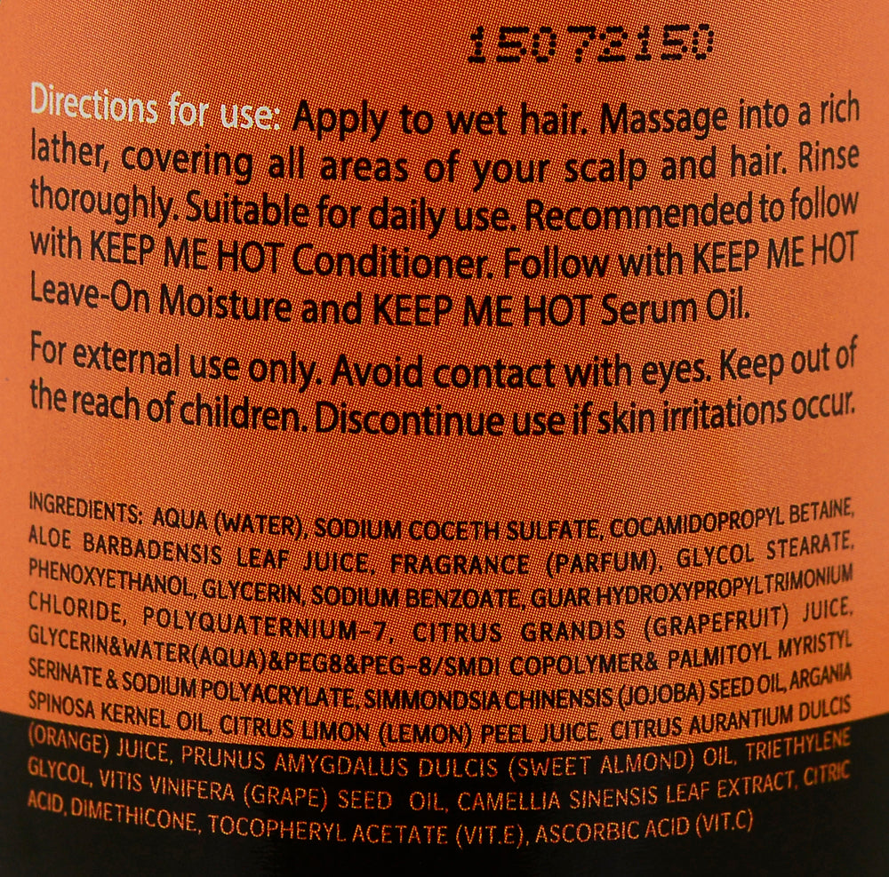 Professional Shampoo ‘Keep Me Hot’